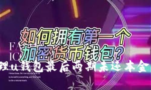 如何处理u钱包最后两期未还本金的情况？
