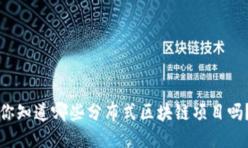 你知道哪些分布式区块链项目吗?