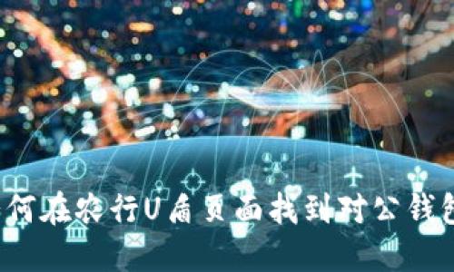 如何在农行U盾页面找到对公钱包?